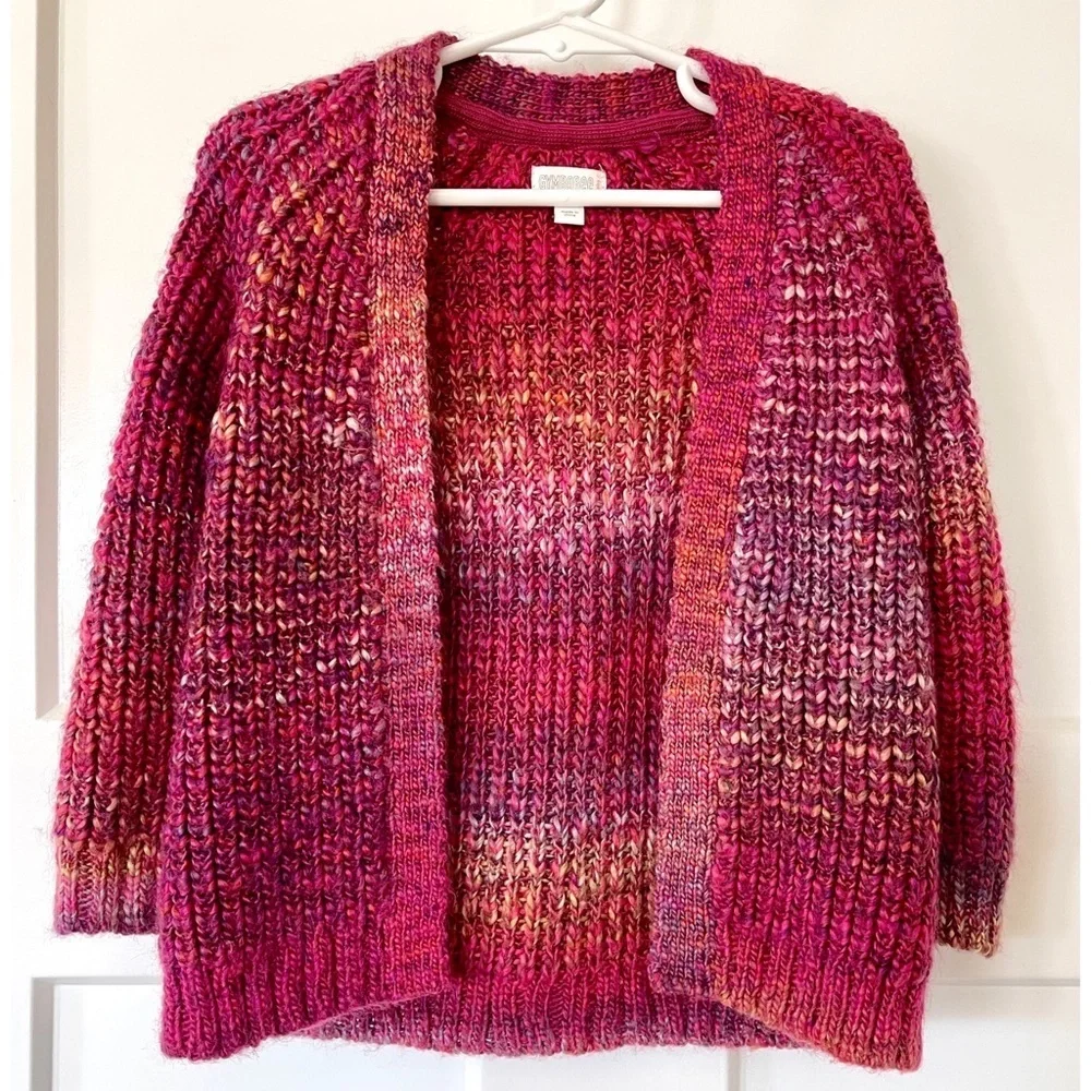 Gymboree toddler multi-color open front cozy cardigan